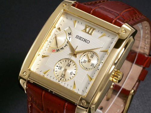 SEIKO MEN MASTERPIECE JUMP DAY WHITE RETRO WATCH SNT010