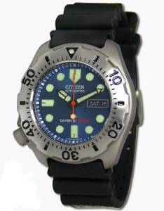 CITIZEN PROMASTER AUTOMATIC DIVERS TITANIUM WATCH NY0054-04L