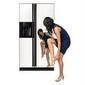 samsung 660L mirror finish side by side fridge/freezer with water and ice dispenser