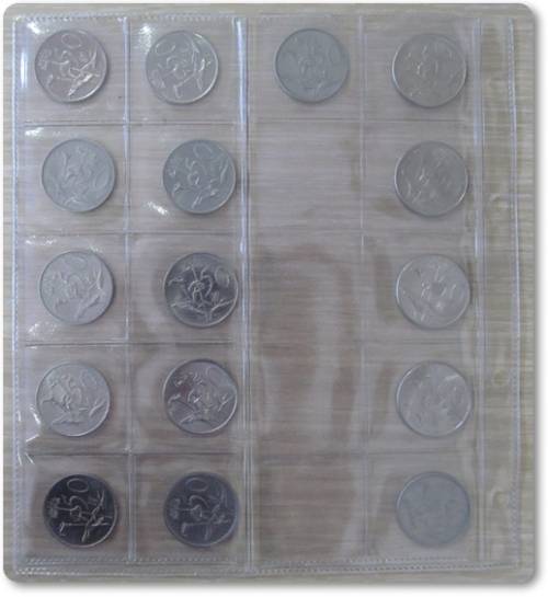 1971 - 1980  VARIOUS DATE COIN SET - 50 CENT COINS - ONE LOT !! STARTING @ R1
