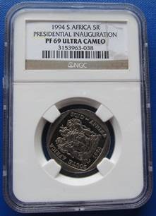 ** SECOND FINEST ** 1994 R5 PRESIDENTIAL INAUGURATION PF69 ULT CAMEO !! R1 START