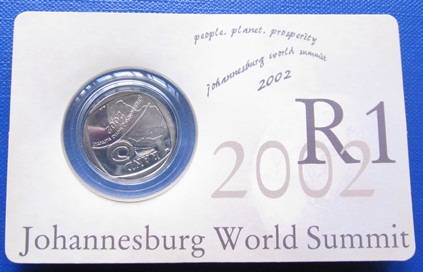 2002 R1 JOHANNESBURG WORLD SUMMIT !! ORIGINAL CARD !! STARTING @ R1