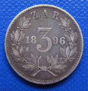 ** GREAT ** 1896 3 PENCE !! STARTING @ R1