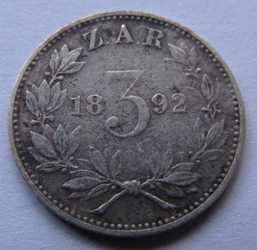 ** KEY DATE ** 1892 3PENCE !! STARTING @ R1