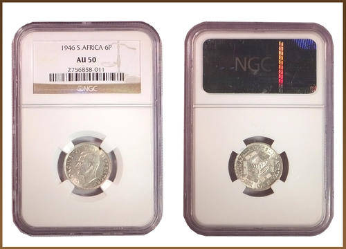 ** GREAT ** 1946 6 PENCE AU50 !! STARTING @ R1