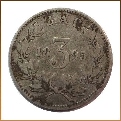 ** SCARCE ** 1895 3PENCE !! STARTING @ R1