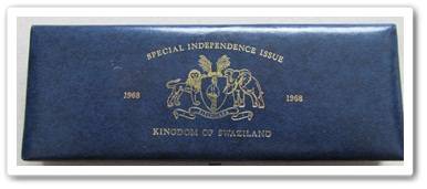 ** 1968 KINGDOM OF SWAZILAND PROOF SET ** SPECIAL INDEPENDENCE ISSUE !! STARTING @ R1
