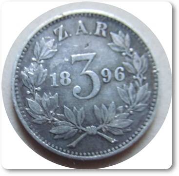 ** GREAT ** 1896 3 PENCE !! STARTING @ R1