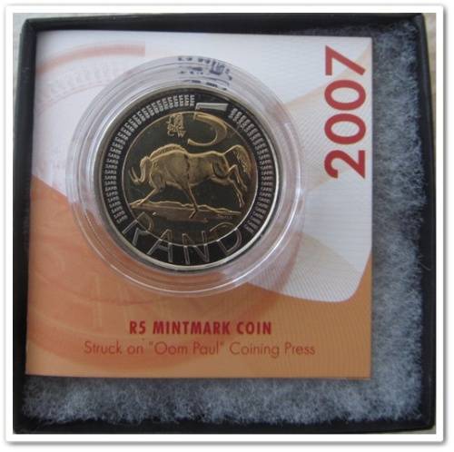 ** 2007 ** R5 CW MINTMARK COIN "OOM PAUL" (X3) !! BID PER COIN !! R1 START