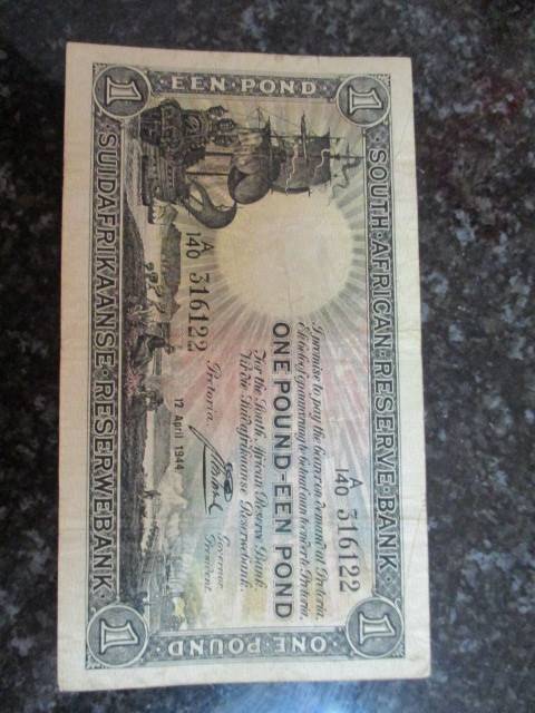 J.Postmus 1 Pound 1944 - A140 316122 LOW SERIAL