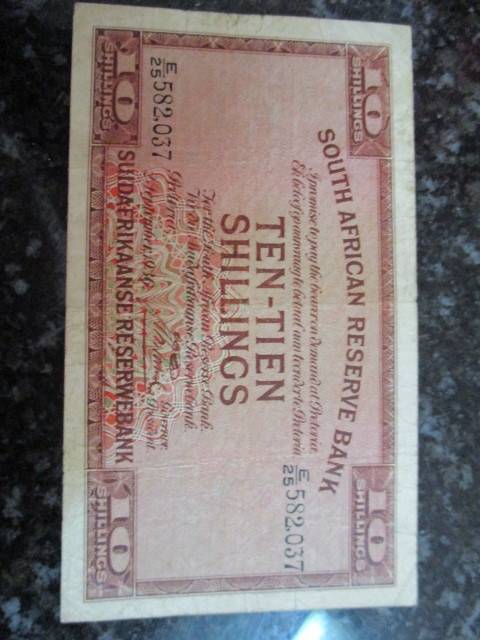 J.Postmus 10 Shillings 1936 - E25 582037 - VF+