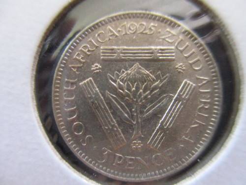 1925 3d  Protea variety - Threepence  - Excellent coin  - Judge condition as per photo