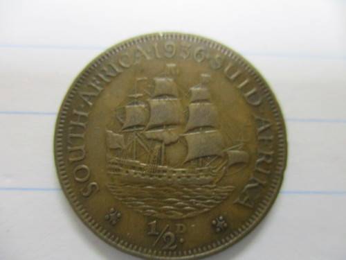 1936 1/2d Penny  - Excellent coin  - Judge the grade by photo !!