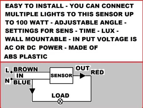 Outdoor Light Motion Sensor
