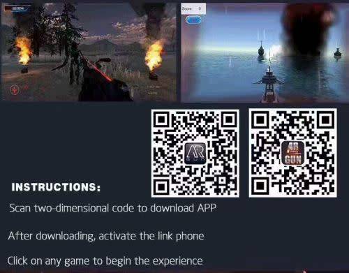 AR Game Gun for I-phone And Android - AR-800