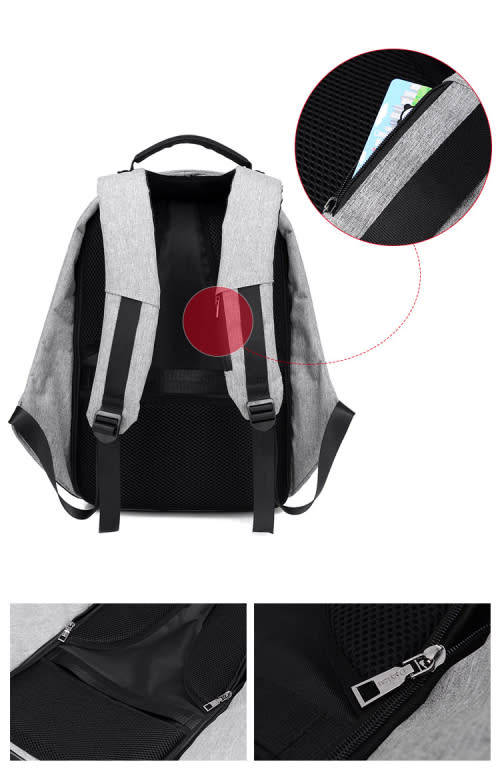 Safety Bag -Anti - Theft Laptop Backpack