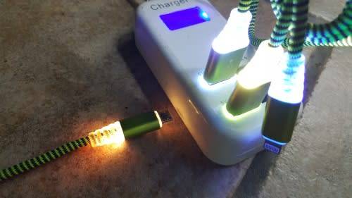 Dual Data & Charging Cable - Samsung USB Cable -  LED Data & Charging Cable for Samsung/Blackberry