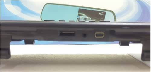 Vehicle Dash Camera - Rearview Mirror Dash Recorder - 2-In-1 Dash and Reverse Camera