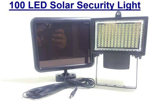 Solar Floodlight - 100 LED Solar Light - 100 LED Solar Garden Security Floodlight