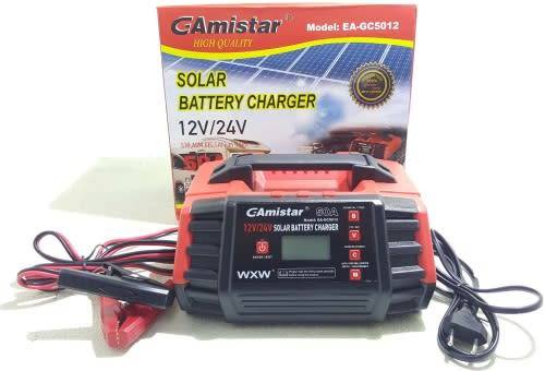 Battery Charger - 12V/24V 50A Battery Charger - Solar and Car Battery Charger