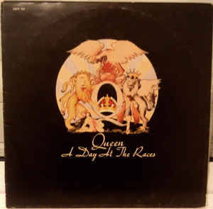Queen-A Day At The Races-cover poor-lp-g+ condition