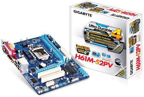 GIGABYTE H61M-S2PV 1155 SERIES MOTHERBOARD