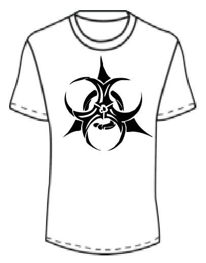 BIO HAZARD TRIBAL TSHIRT