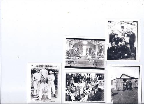 FIVE PHOTOS OF THE ANGLO BOER WAR - CONCENTRATION CAMPS