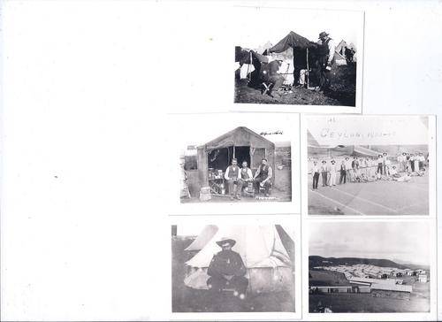 FIVE PHOTOS OF THE ANGLO BOER WAR - CONCENTRATION CAMPS