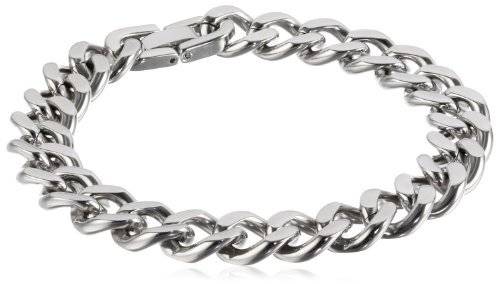 Men's Stainless Steel 21cm Curb Bracelet