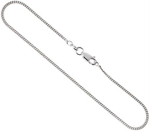 Genuine 925 Sterling Sliver 45cm Curb Necklace