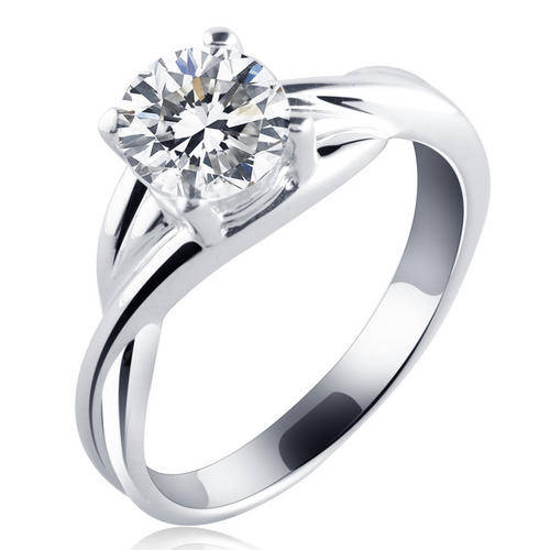 **Classic Sterling Silver Collection**Gorgeous 0.47ct Solitiare cz engagement ring