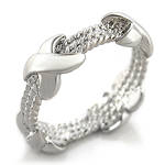**GORGEOUS JUST ARRIVED**Cable Eternity Ring**Size 5-10**