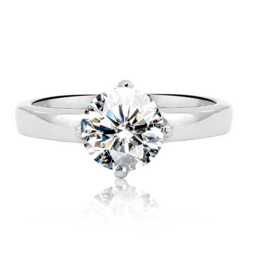 **GORGEOUS**2.00ctw Stainless Steel Engagement Style Ring*Size 8*