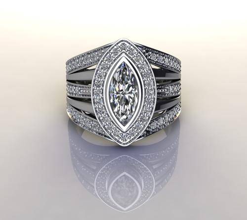 *CD DESIGNER JEWELRY*1.83ctw CZ Dress Ring in 925 Sterling Silver*Size R*