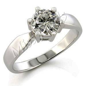 1.00ct Cubic Zirconia Solitaire Engagement Style Ring- Size 6-9