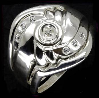 ***925 Sterling Silver 0.04ctw CZ Wedding Set***Size 11**