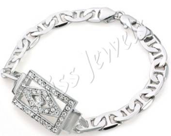 Cubic Zirconia Bracelet- 18cm*