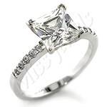 Princess cut Cubic Zirconia Engagement Style ring- 2.30ctw- Size 8/9/10