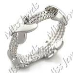 Cable Eternity Ring- Size 5-10