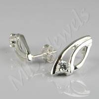 925 Sterling Silver CZ Earrings