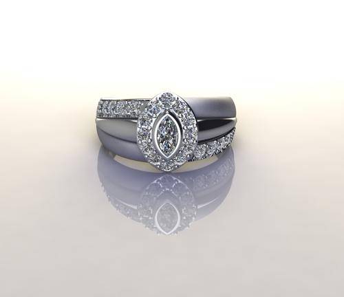*CD DESIGNER JEWELRY*1.00ct Cubic Zirconia Dress Ring in 925 Sterling Silver- Size Q1/2
