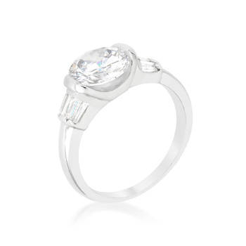 2.36ctw CZ Costume Style Ring- Size 7-9