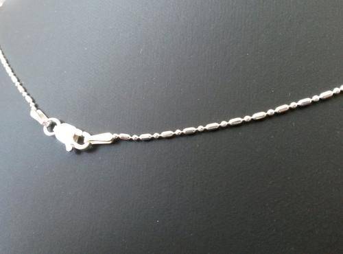 **NEW**Italian Import**925 Sterling Silver 45cm Bead Chain