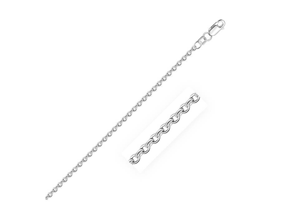 925 Sterling Silver Rolo Chain*42 cm*