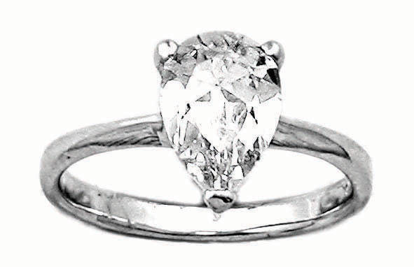 **NEW**925 Sterling Silver Range**STUNNING***Pear-Shape Engagement Ring**Size 8-10***