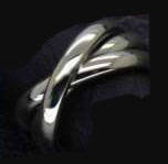 Men's Solid Stainless Steel Russain Wedding Bands- Size 12