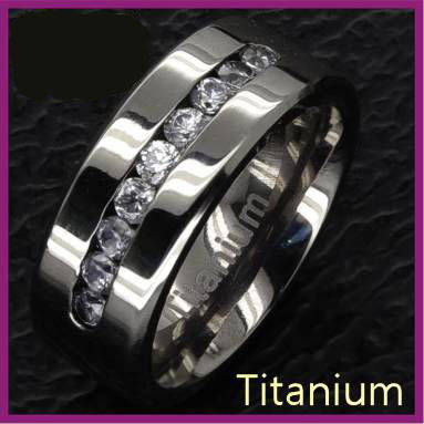 **NEW ARRIVAL**GORGEOUS** Men's Comfort Fit, CZ TITANIUM Ring** Size 10