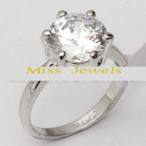 ***GORGEOUS***3.50ct Round Cut CZ Solitaire Engagement Ring**
