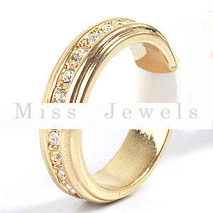 LAST OF STOCK***GORGEOUS***Gold PLATED CZ Eternity Band**